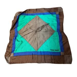 Giorgio Armani Vintage Silk Handkerchief Bandana Pocket Square 12”